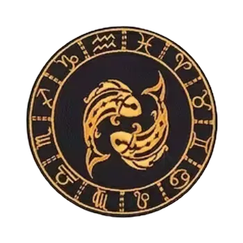 Nášivka Nažehlovací nášivka - zvěrokruh RYBY (8,0 x 8,0 cm)