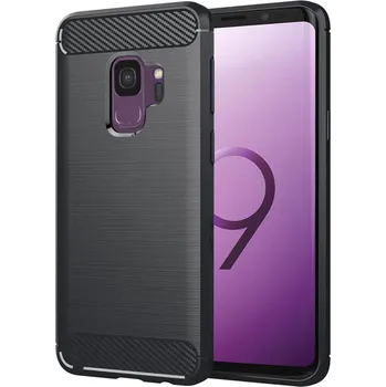 Pouzdro na mobilní telefon Techsuit Karbon Silikon Samsung Galaxy S9 Černý