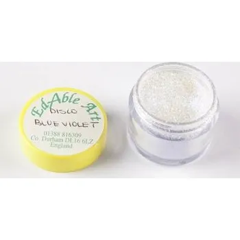 Jedlá dekorace na dort Třpyt dekorační disco Blue violet - Edable Art
