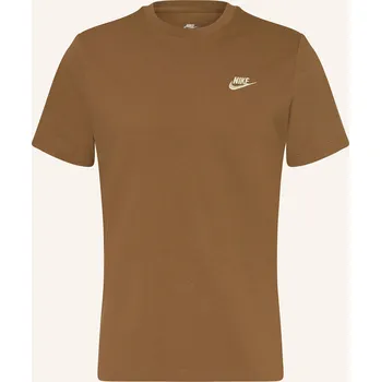 Pánské tričko Nike Pánské Tričko Sportswear Club, hnědá, XL