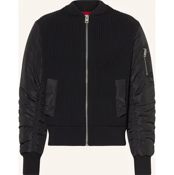 Hugo Pánská Bunda Sybrun Z Kombinace Materiálů, černá, 50