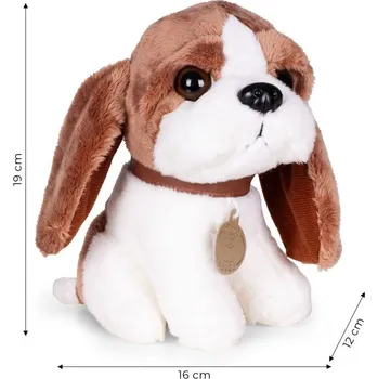 plyšák Plyšový pejsek v kabelce - roztomilá hračka pro děti Bílá