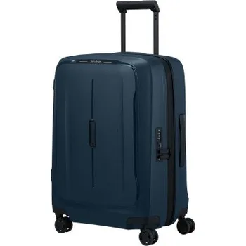 Samsonite ESSENS Zip 55 cm Kufr Spinner Půlnoční modrá Midnight Blue 55L Rozšiřitelný