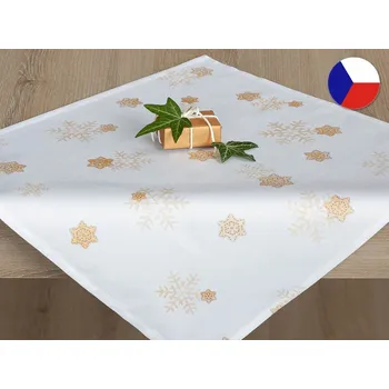 Povlak na dekorativní polštářek Vánoční prostírka 40x40 GARBO Tichá noc bílá