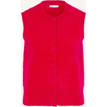 Dámská vesta Mrs & Hugs Dámská Úpletová Vesta Z Kašmíru, červená, 40