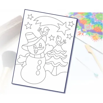 Radost v písku Šablona na pískování sněhulák s kometou Varianta: A5 (148 x 210 mm)