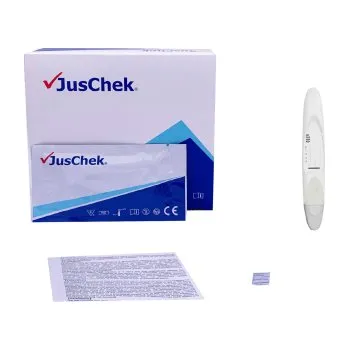 Diagnostický test JusChek tyčinkový test na 4 ''párty'' drogy ze slin (KET50+MDMA50+LSD10+THC20)