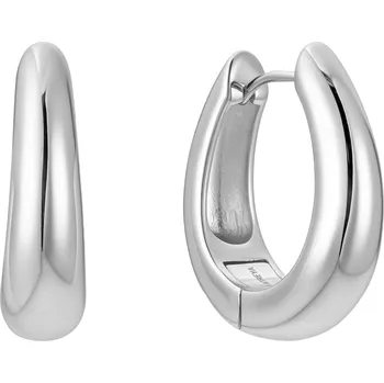 Piercing Atreya Atreya Stříbrné kruhové náušnice Bold Oval Hoops - Prémiová edice Množství: 1 samostatný kus