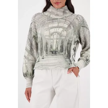 Dámský svetr MONARI CITY STYLE dámský svetr khaki vzorovaný