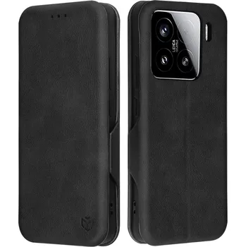 Pouzdro na mobilní telefon Peněženka Techsuit Safe Wallet Plus Xiaomi 15 černá
