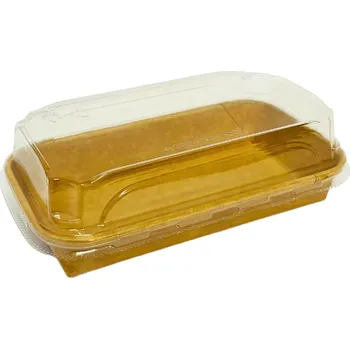 Jednorázové nádobí VIBAL Miska na sushi s víčkem PAP 160x91x50mm 50ks/12bal