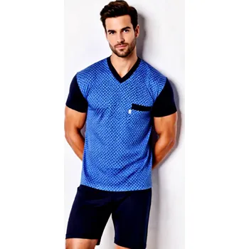 Pánské pyžamo Pánské Pyžamo Krátké FOLTÝN PK 510 Velikost: M