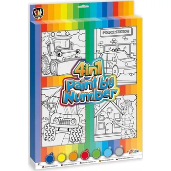Grafix Malování podle čísel závody 4v1