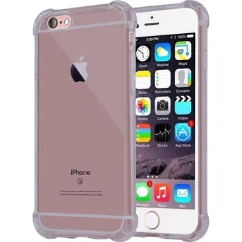 Pouzdro na mobilní telefon Techsuit Shockproof průhledný silikon iPhone 5/5s/SE kouřově černý