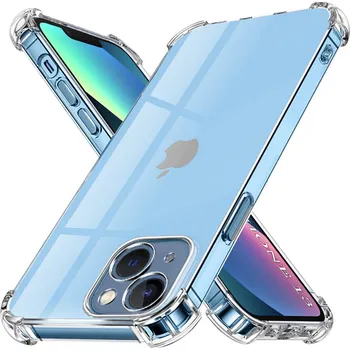 Pouzdro na mobilní telefon Techsuit Shockproof Clear Silicone kryt pro iPhone 13 průhledný