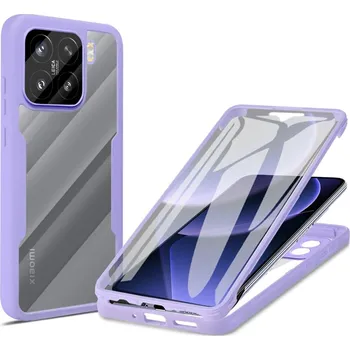 Pouzdro na mobilní telefon Techsuit ColorVerse 360 Series s ochranou displeje Xiaomi 15 fialová