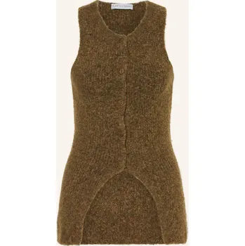 Dámská vesta Leger Studio Dámská Pletená Vesta Frederike S Alpakou, hnědá, 36