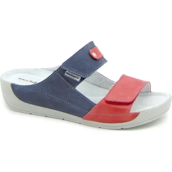 Dámské pantofle MEDISTYLE zdravotní dámská pantofel IVANA Barva: Červeno-modrá, velikost: 42