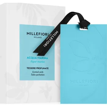 Osvěžovač vzduchu Millefiori Acqua Marina Laundry vonná karta 3 ks