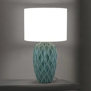 Lampička Orion - Stolní lampa TORTUGA 1xE27/40W/230V zelená/bílá