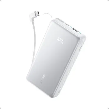 Powerbanka Powerbanka Anker Zolo 20000mAh, 22,5W s kabelem USB-C bílá