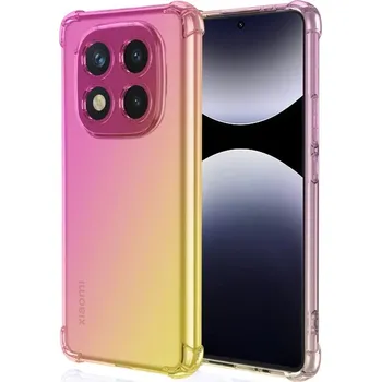 Pouzdro na mobilní telefon Kryt Xiaomi Redmi Note 14 Pro Shock duhový růžovo-žlutý (obal neboli pouzdro na Xiaomi Redmi Note 14 Pro)