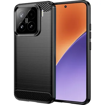 Pouzdro na mobilní telefon Techsuit Carbon Silicone pro Xiaomi 15 černý