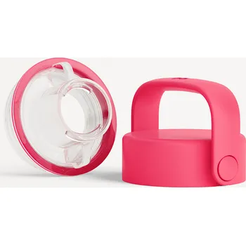 Láhev Waterdrop Kovové Funkční Víčko s Pítkem růžová neonová