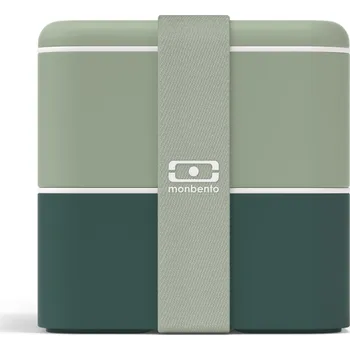 Úložný box monbento Svačinový box Monbento Square Green Bicolor 1,7 l