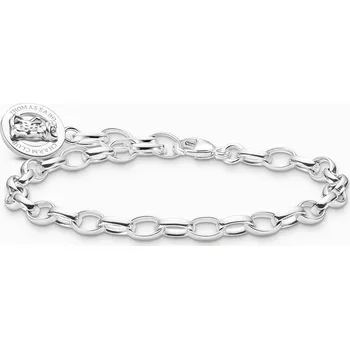 Náramek Thomas Sabo X0291-001-21-L19 Silver náramek náramek with Goldbears logo ring