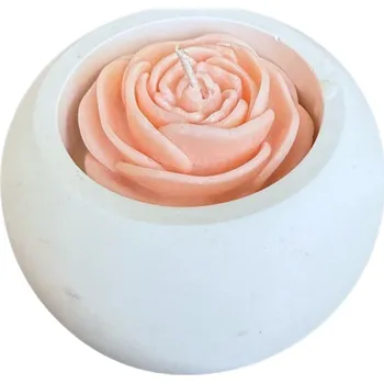 Svíčka Růžová katedrála - 100% sójová svíčka