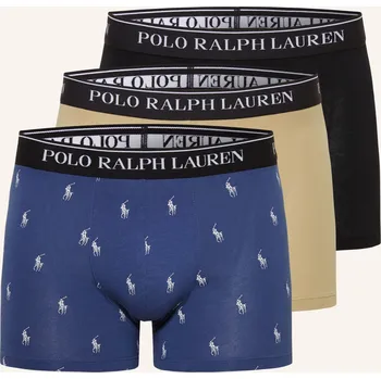 Pánská móda Polo Ralph Lauren Pánské 3ks Boxerky, černá / béžová / modrá, 48