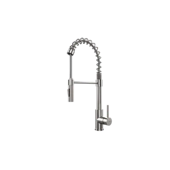 Vodovodní baterie Teka UNI 9912 XP + AKCE | Dřezová Baterie Nerez Otočné vysoké ramínko, Flexibilní koncovka, Perlátor, 116010008