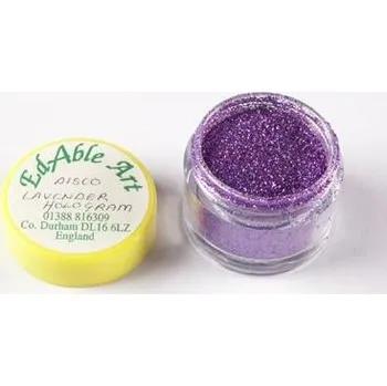 Jedlá dekorace na dort Třpyt dekorační disco Lavender Hologram - Edable Art