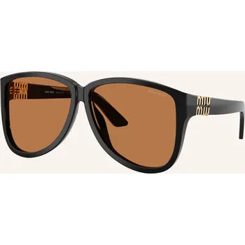 Sluneční brýle Miu Miu Sluneční Brýle Mu a08s, černá/ hnědá