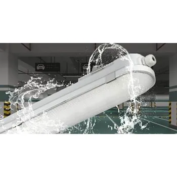 Průmyslové svítidlo LED prachotěsné svítidlo 36W 4320lm PC 4000K s nouzovým modulem na 3 hodiny (nouzový zdroj na 3h svitu)