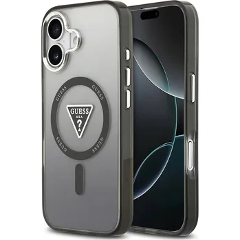 Pouzdro na mobilní telefon Guess IML Gradient Triangle Logo MagSafe pro iPhone 17 černý