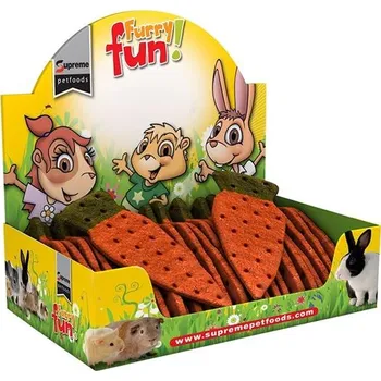 Krmivo pro hlodavce Supreme Tiny FARM Snack Rabbit Giant Carrots display 25 ks