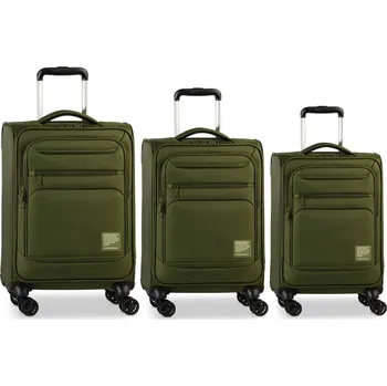 WORLDPACK Sada kufrů Bern Olive Green 3-set