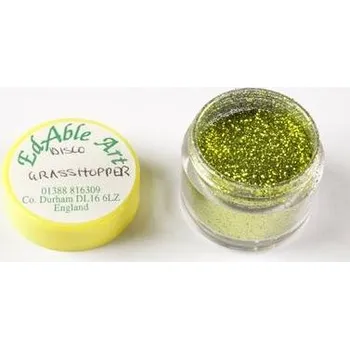 Jedlá dekorace na dort Třpyt dekorační disco Glasshopper - Edable Art