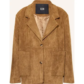 Dámské sako Eleh Dámské Sako V Koženém Vzhledu, velbloudí, 36