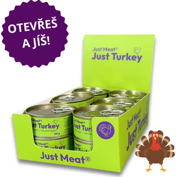 Konzervované maso Just Meat Krůtí prsa 12x100 g