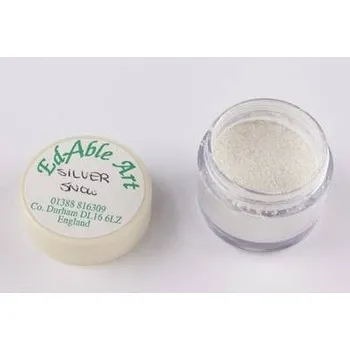 Potravinářské barvivo Prachová barva Silver Snow - Edable Art