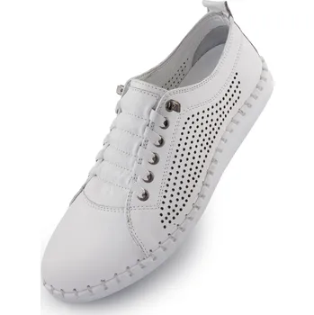 Dámské tenisky Dámské kožené boty NELL Perform White 38
