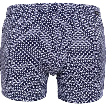 Boxerky Pánské boxerky Andrie s geometrickým vzorem PS5943 bílo-navy velikost L-50/52