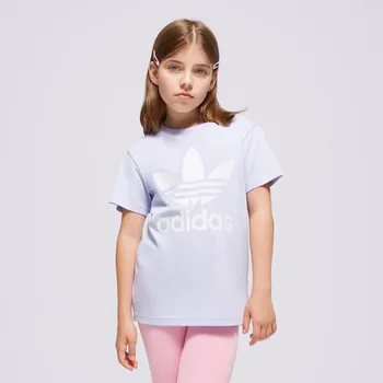 Chlapecké tričko Adidas Tričko Trefoil Tee Girl Fialová 140