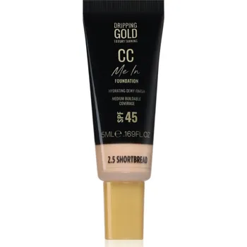 Dripping Gold CC Me In Mini Trial lehký make-up SPF 45 odstín Shortbread 2.5 5 ml