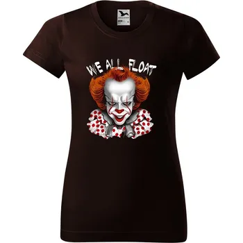 Dámské tričko levne-damske-bavlnene-tricko-potisk-penny-wise Velikost dámská trička Basic: XL šířka 56, délka 67, Odstín dámské tričko Basic: Čokoládové