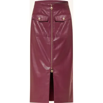 Dámská sukně Joseph Ribkoff Dámská Sukně V Koženém Vzhledu, tmavě červená, 42
