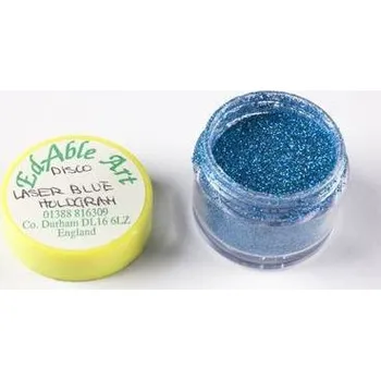 Jedlá dekorace na dort Třpyt dekorační disco Laser Blue Hologram - Edable Art